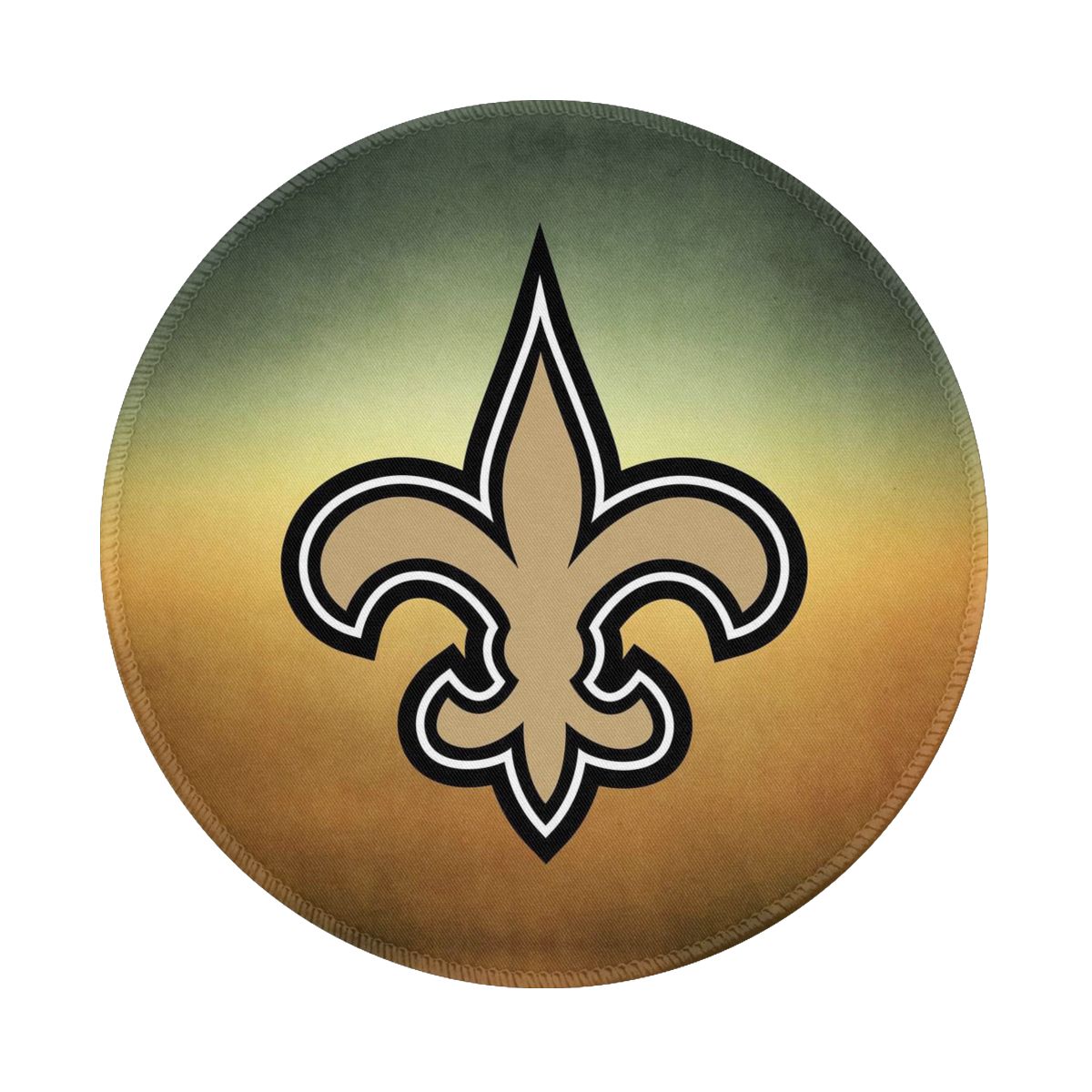 New Orleans Saints Football Club Non-Slip Rubber Round Mouse Pad