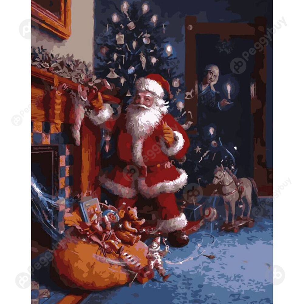 

40*50CM Paint By Numbers-Santa Claus, 501 Original