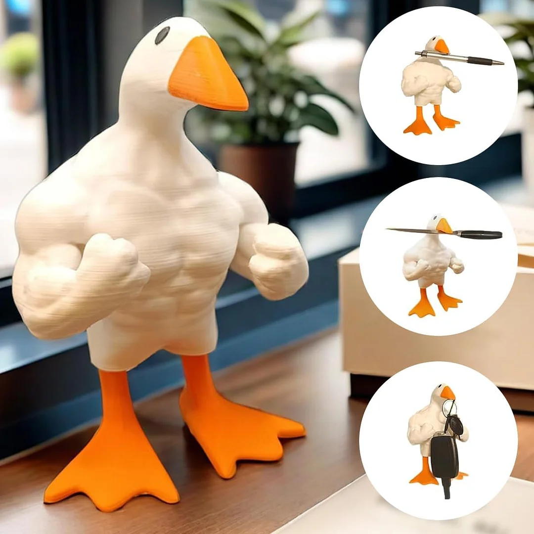 Fun Muscular Buff Duck 