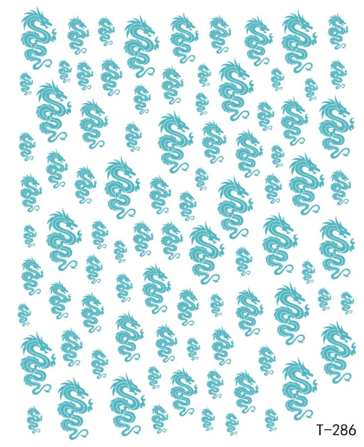 3D Nail Stickers Snake Dragons Design Adhesive Water Transfer Stickers DIY Nail Art Decoration Manicure Salon Acrylic Tips Tool-Nail Inspo