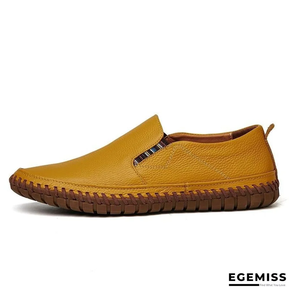 Leather Men Shoes Slip On Shoes Leather Loafers Mens Moccasins Shoes Italian Designer Shoes | EGEMISS
