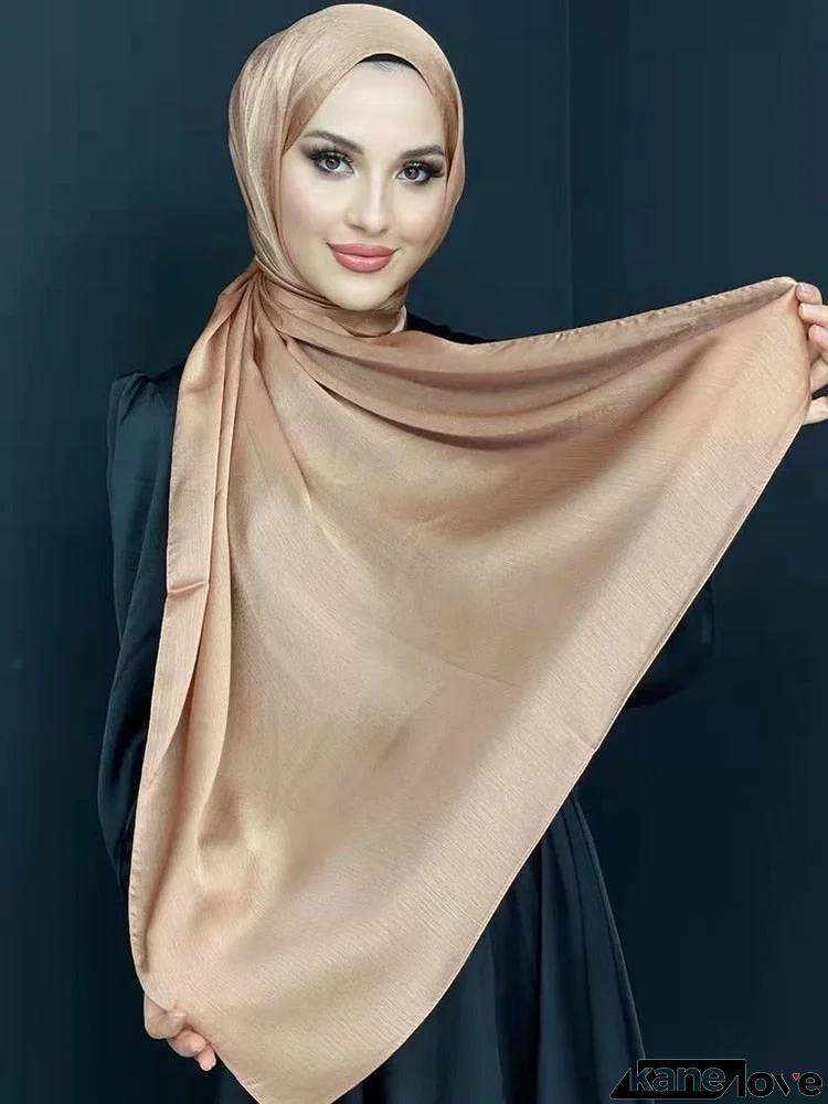 Women's Arabian Acetate Quick-Dry Head Wrap Casual Wear Hijabs
