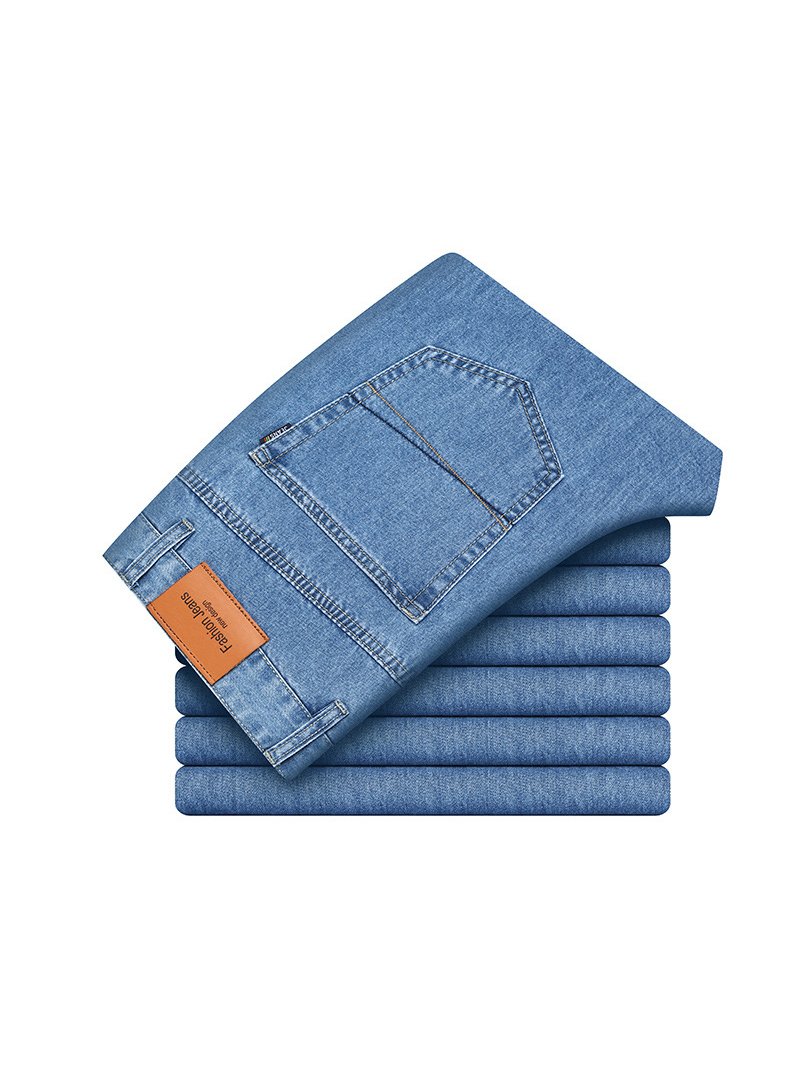 Men's Basic Classic Wash Straight Leg Jeans