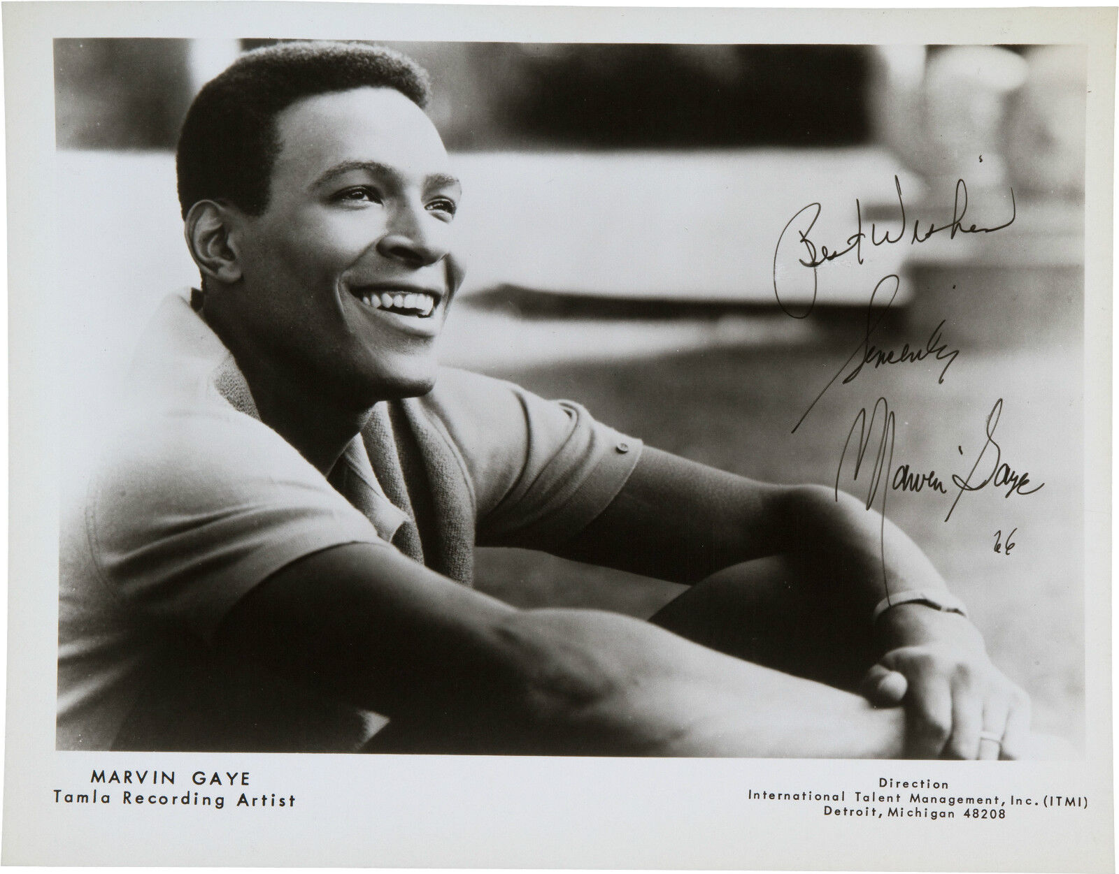 MARVIN GAYE Signed Photo Poster paintinggraph - Soul / R&B Singer - Preprint