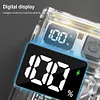 COB+SMD LED Outdoor Mini Flashlight Rotatable Power Display Hat Clip Work Light