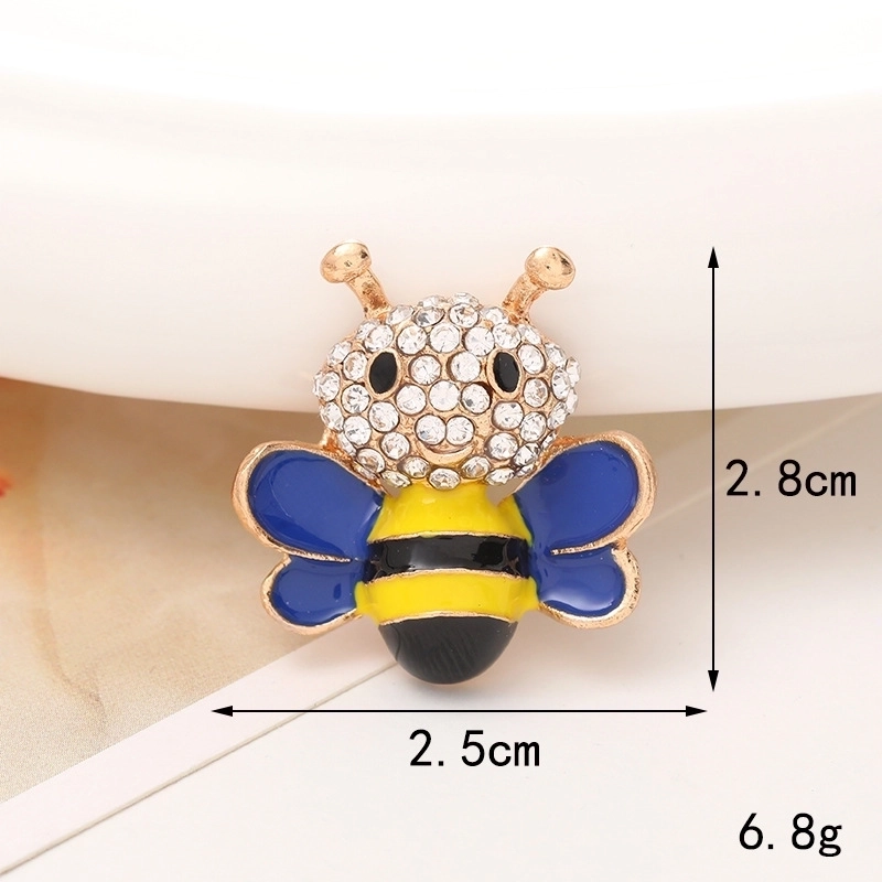 Minimalist Bee Alloy Inlay Rhinestones Jewelry Accessories