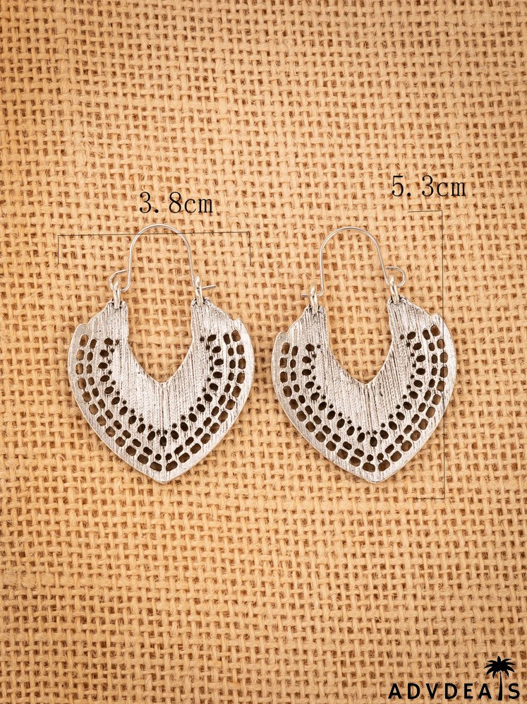Hollow Out Hoop Earrings