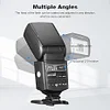 Universal On-Camera Flash Speedlite with AT-16 Wireless Trigger Transmitter GN33 S1/S2 Modes Compatible for Canon Nikon Pentax Olympus Fujifilm Panasonic DSLR Cameras with Hot Shoe