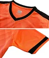 Quick Dry Short Sleeve T-shirt and Mesh Shorts Soccer Set Color: Orange