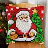 Santa Xmas Tree-DIY Latch Hook Rug Pillowcase Kits 43*43cm