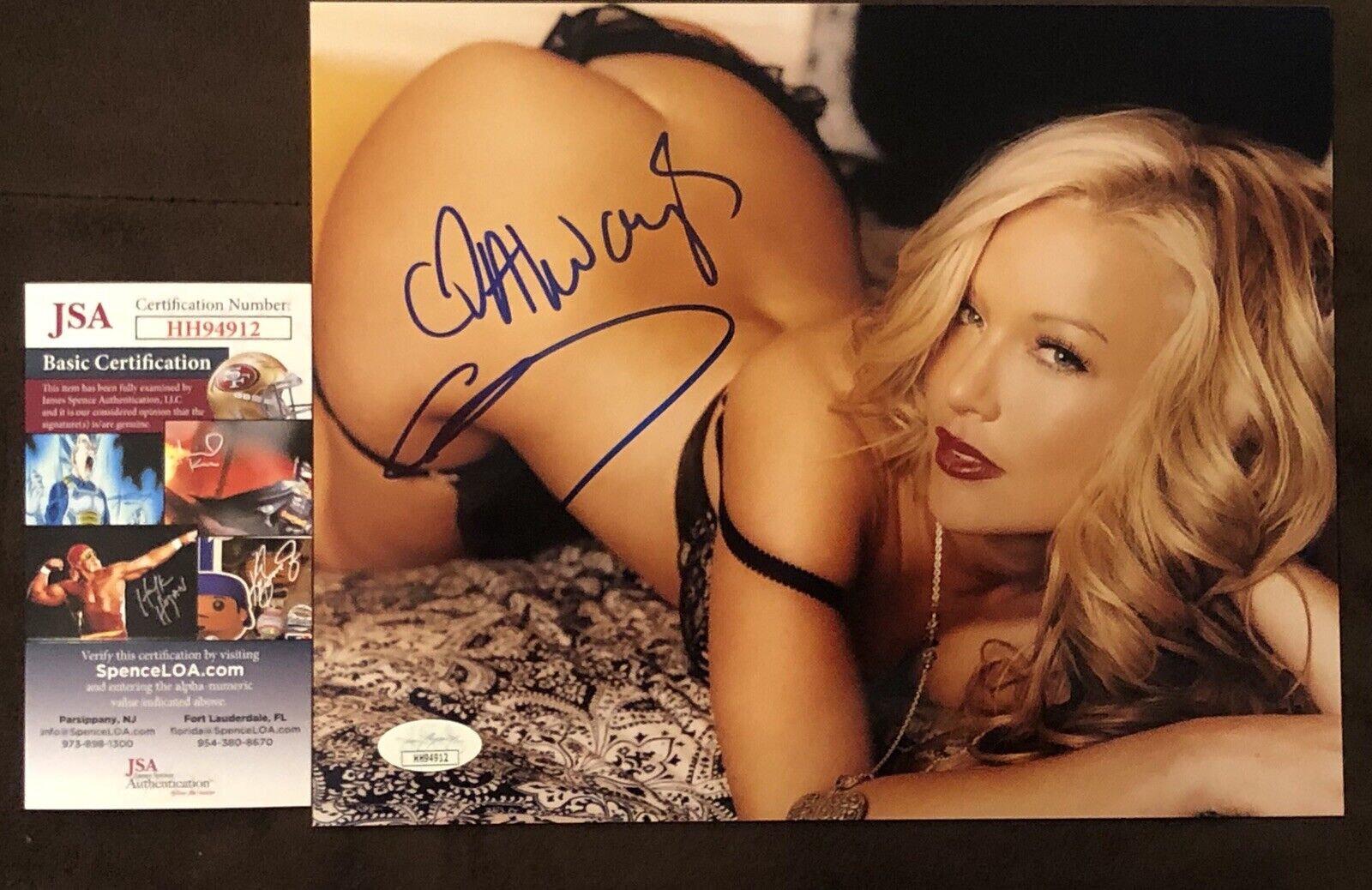 Kayden Kross Adult STAR SIGNED 8X10 Photo Poster painting Autograph Sexy Naughty America JSA COA