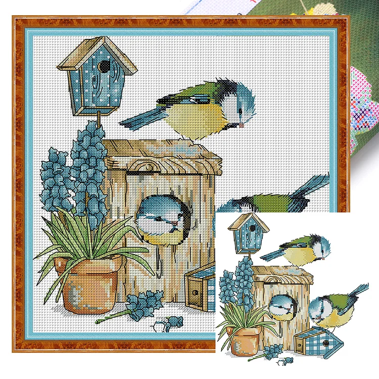 Joy Sunday-Robin'S House (29*30cm) 14CT Stamped Cross Stitch gbfke