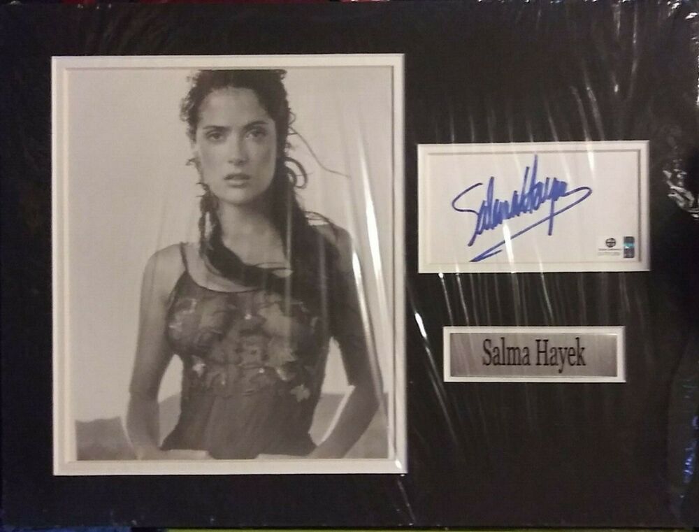 Salma Hayek signed 8x10 GAI