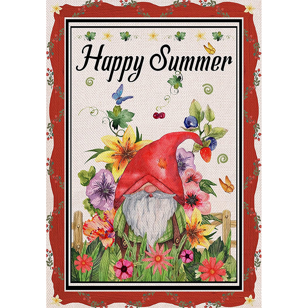 

Happy Gnome - Round Drill Diamond Painting - 35*50CM, 501 Original