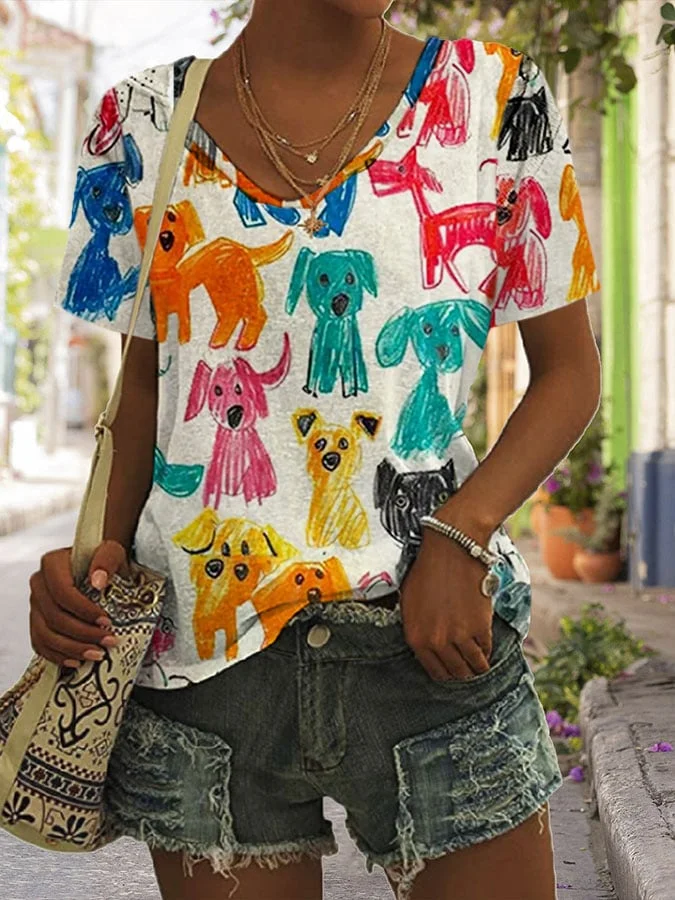 Women's Animal Print Print Casual T-Shirt