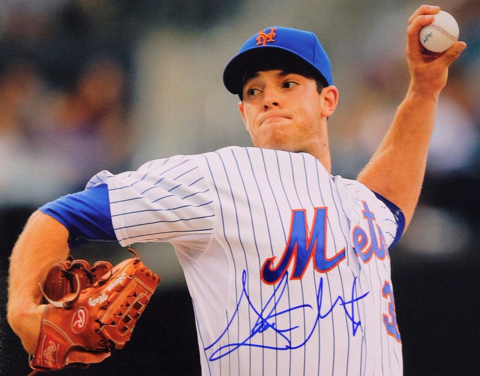 Autographed Steven Matz New York Mets 11x14 Photo Poster painting w/ COA