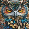[Brand]Owl - 14CT Stamped Cross Stitch - 41*41cm