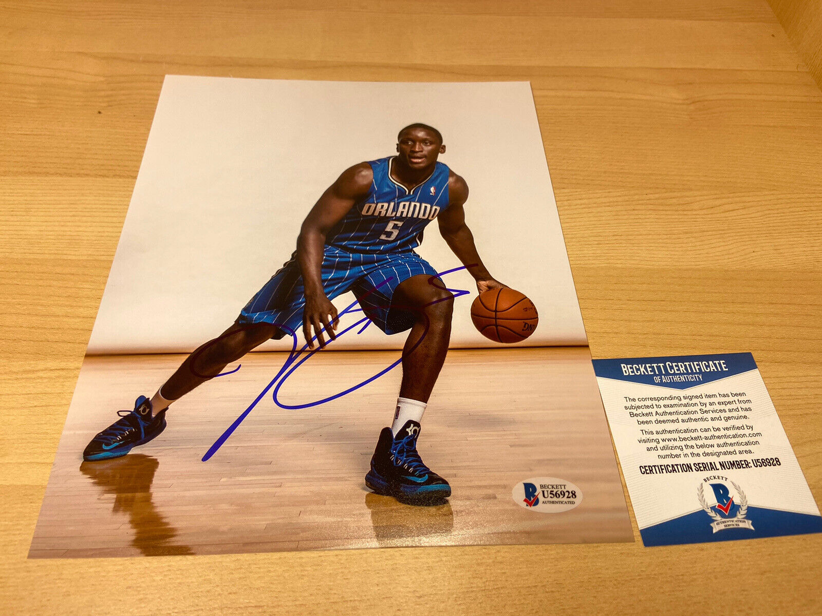 Victor Oladipo Thunder Magic Pacers Autographed Signed 8X10 Photo Poster painting Beckett COA