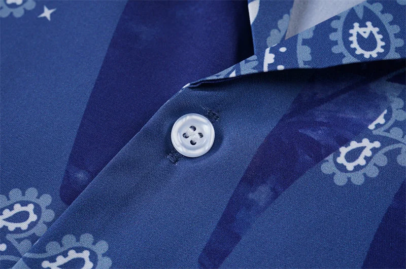 AMIRI 2023 new silk short-sleeved shirt