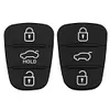 3 Buttons Rubber Pad for Flip Remote Car Key Shell (w/ Letter)