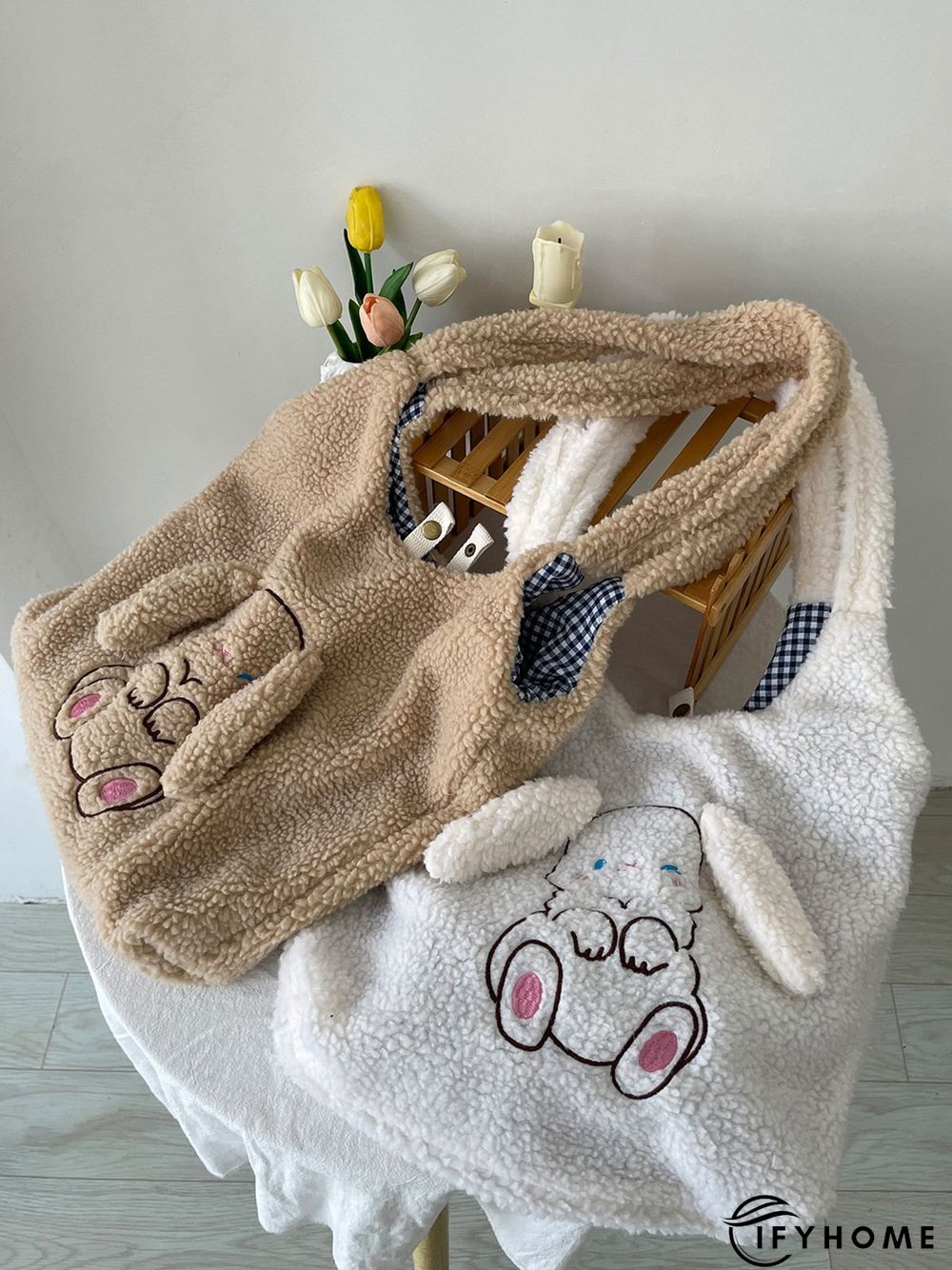 Plush New Year Cute Rabbit Shoulder Bag | IFYHOME