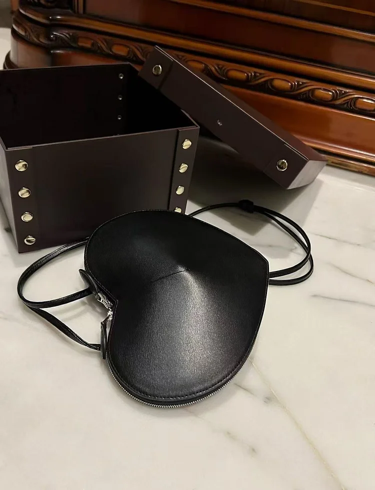 A Heart-shaped Mini Crossbody Bag For Valentine's Day, The Perfect Little Gift For Valentine's Day, Heart-shaped Bag