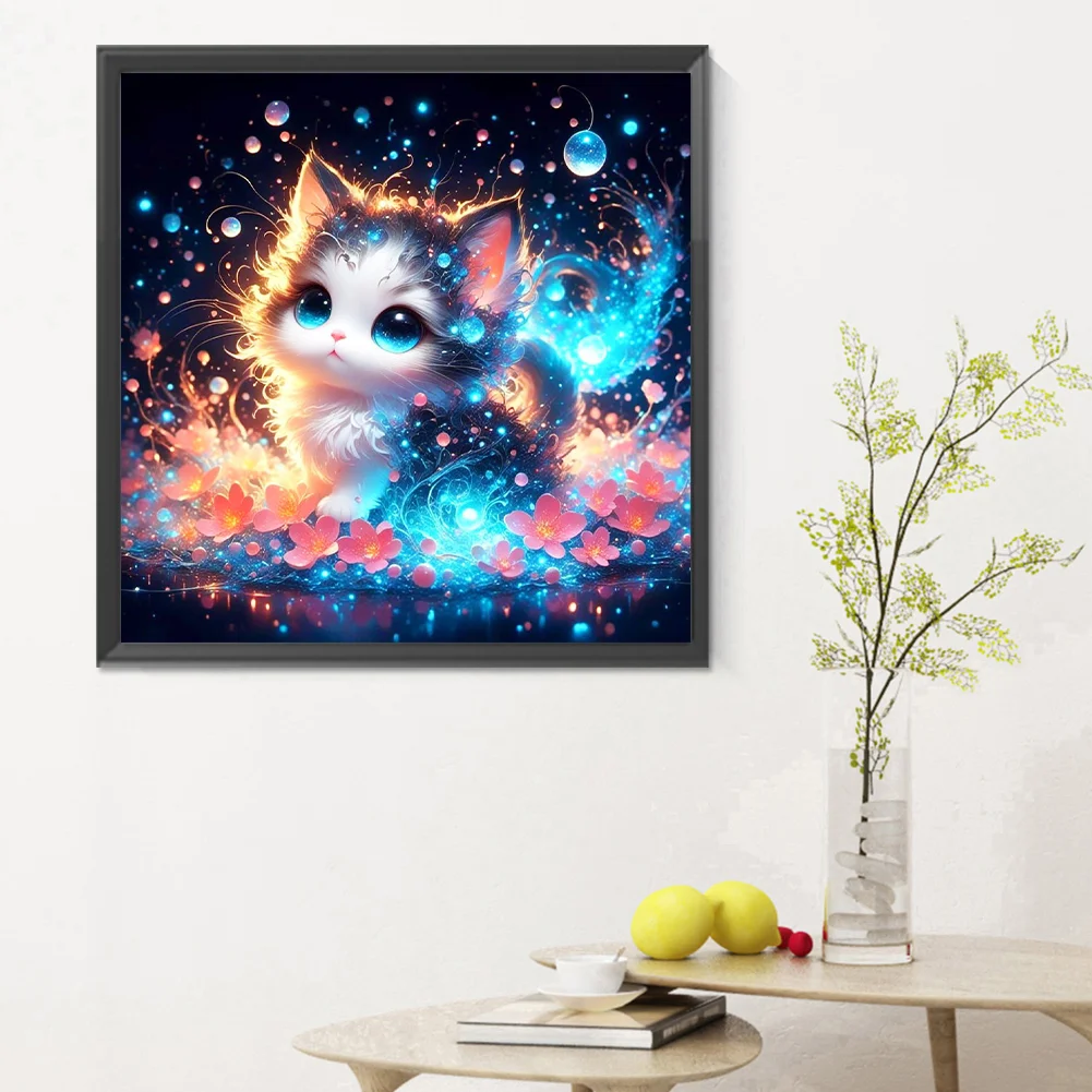 Diamond Painting - Full Round Drill - Cat(Canvas|30*30cm)