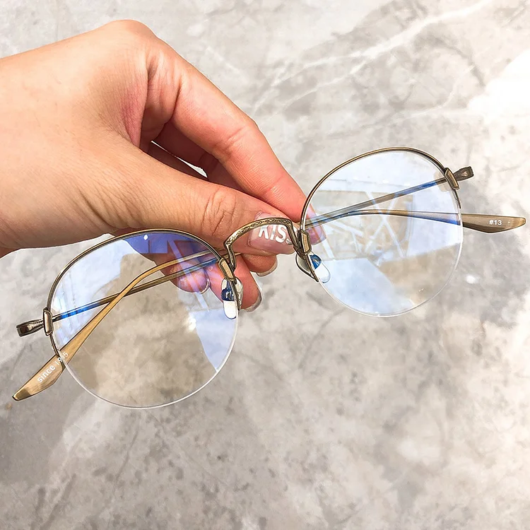 Japanese GMS-840 Pure Titanium Designer Vintage Round Eyeglasses Frame Men Hand-made Myopia Glasses Women Eye Accessories