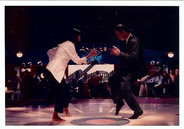 John Travolta Autographed 2.5 X 3.5 Photo Poster painting Pulp Fiction Dancing GX31175