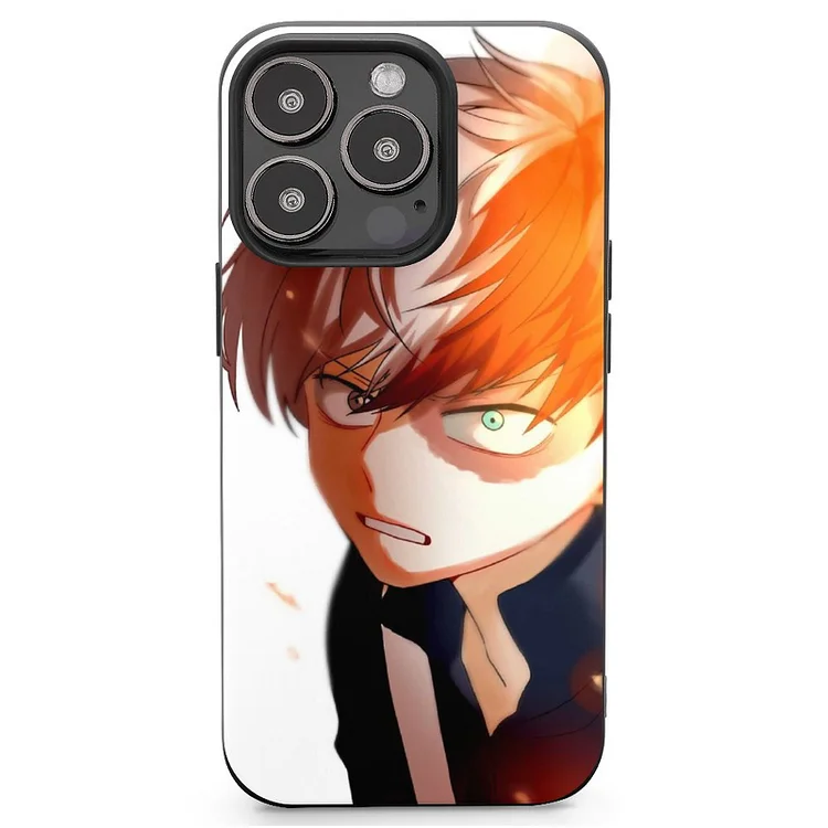 Shoto Todoroki Anime My Hero Academia Phone Case(21) Mobile Phone Shell IPhone 13 and iPhone14 Pro Max and IPhone 15 Plus Case - Heather Prints Shirts