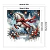 Leaping White Horse-11CT Stamped Cross Stitch 40*40cm/15.75*15.75in tapestrymarket