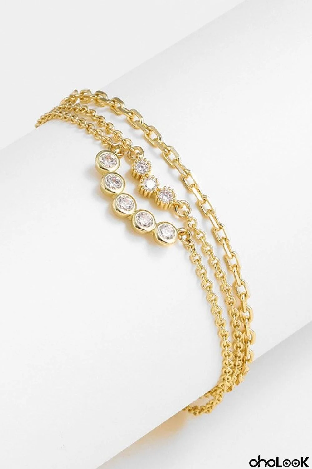 Zircon Layered Bracelet
