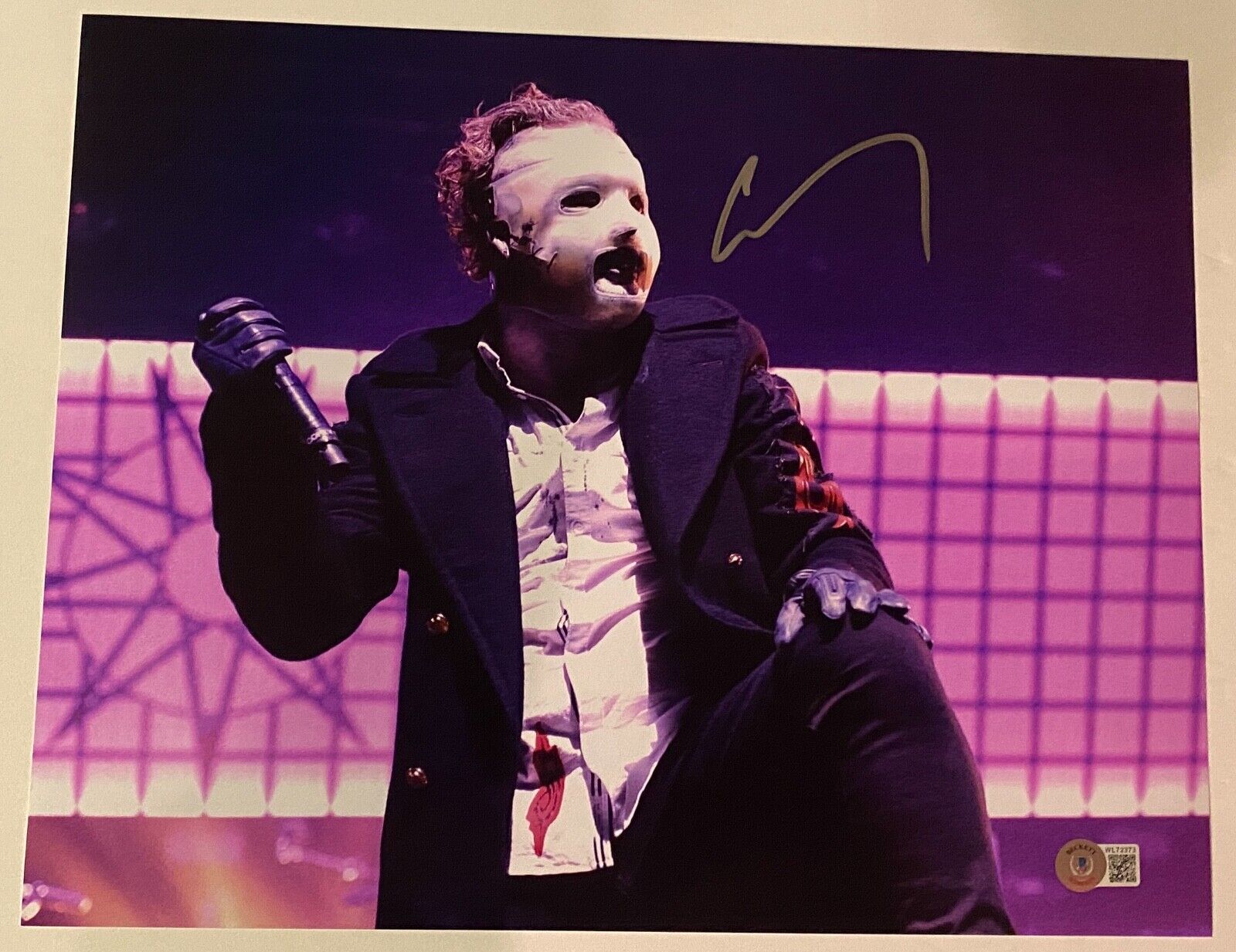 Corey Taylor Signed Autograph 11x14 Photo Poster painting Slipknot Stone Sour Proof Beckett COA