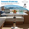 [US Local Warehouse] Pneumatic Table Leg Base Detachable 3-Level Adjustable Aluminum Alloy Table Base