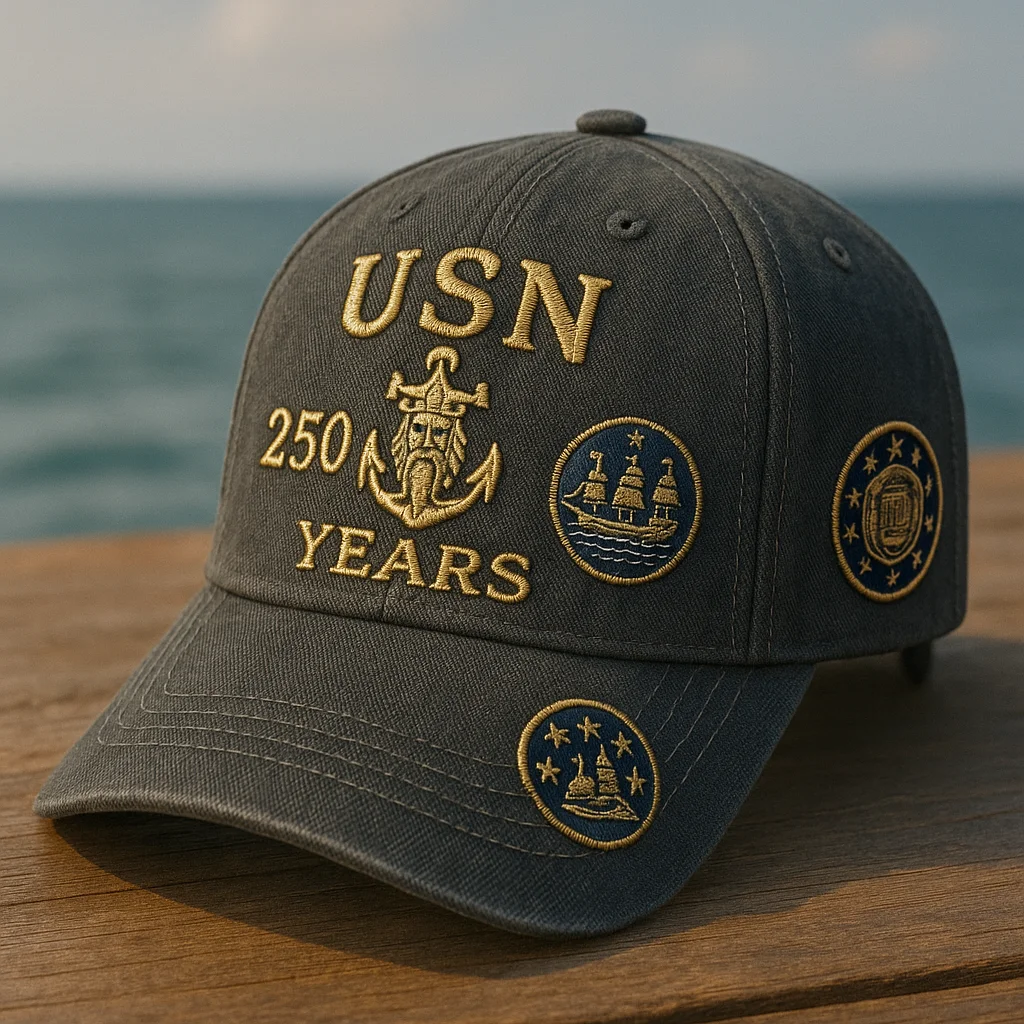US Navy 250 Years - Heritage Embroidered Cap Series