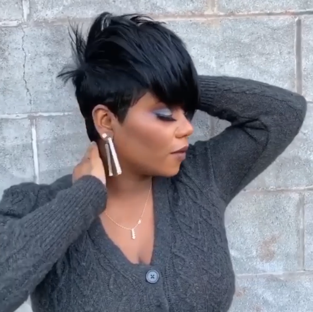 🔥Hot| 🔥Glueless Human Hair Lace Front Wig Classic Short Fluffy Wig With Bangs US Mall Lifes