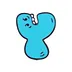Happy Blue Bubble