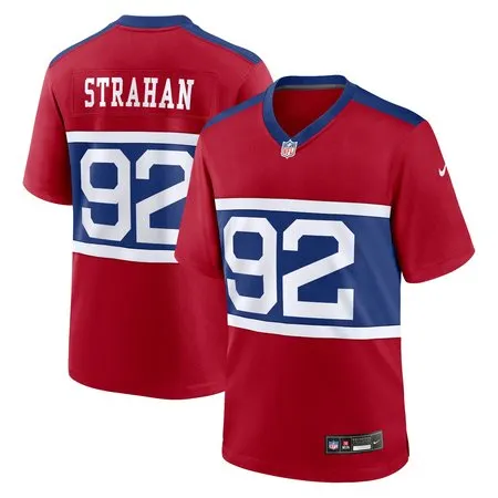 Men's New York Giants Michael Strahan  Century Red Alternate Retired Player Game Jersey