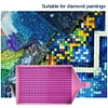 2Pcs Clear Diamond Painting Tray DIY Drills Plate Diamond Sorting Tray