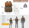 Retro Kamerarucksack DSLR Rucksack,Spiegelreflex Kameratasch Fotorucksack mit Gepolsterter Einlage,f&uuml;r Canon Nikon Sony Spiegelreflexkameras,Drohne,Objektiv,Laptop,Stativ und Zubeh&ouml;r