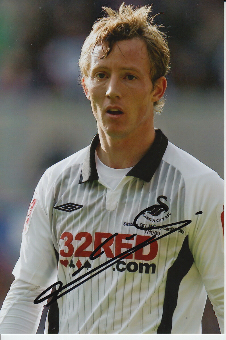 SWANSEA CITY HAND SIGNED CEDRIC VAN DER GUN 6X4 Photo Poster painting 7.