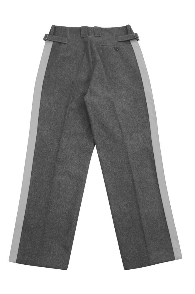   Elite German General Stone Grey Wool Straight Trousers German-Uniform