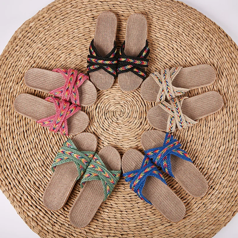 Unisex Beach Woven Slippers-inspireuse