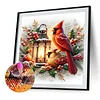 Cardinal 5d bricolage rond full drill dimond peintures kit d&eacute;coration murale pour la maison 40x40cm