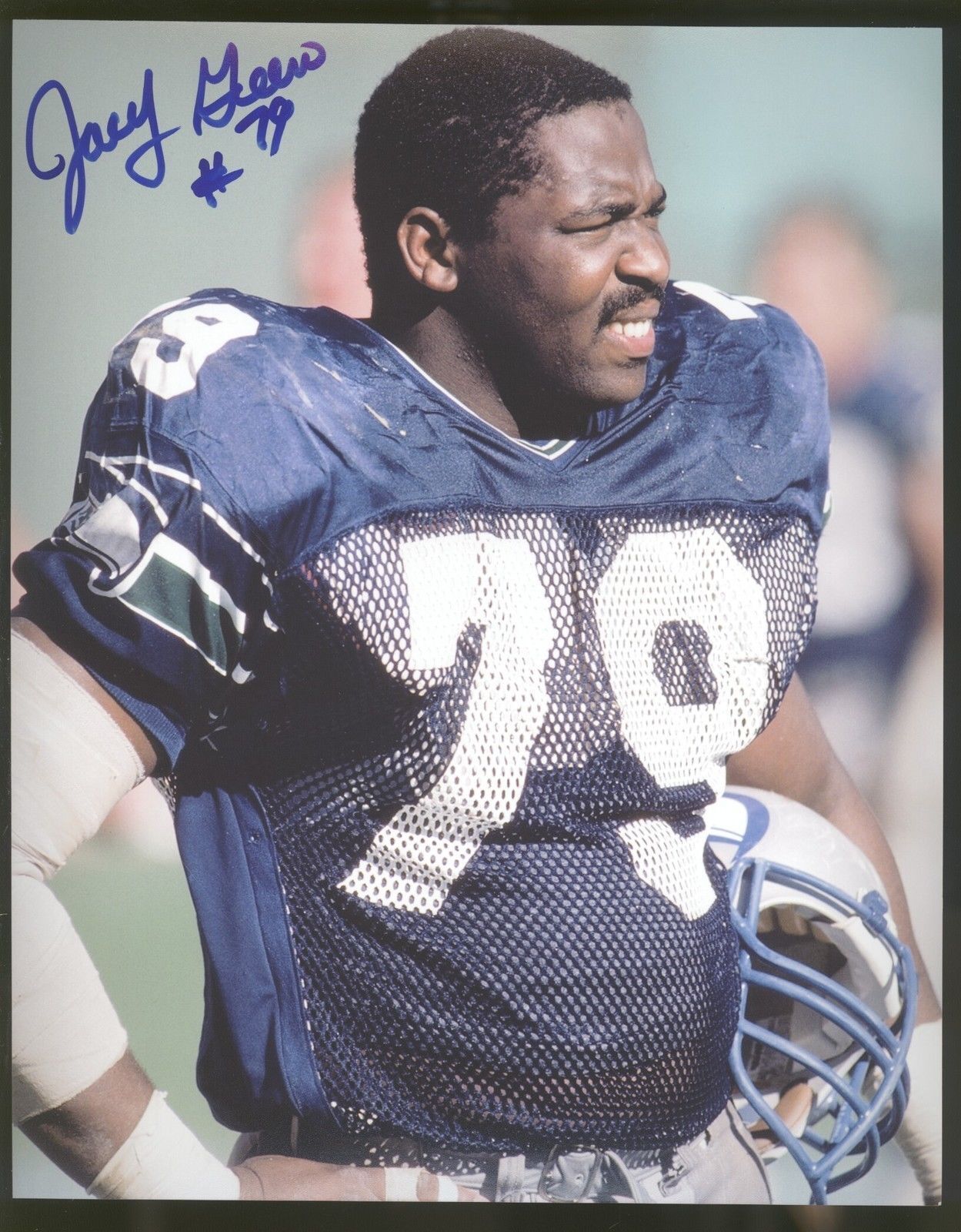 Jacob Green 8x10 Photo Poster painting A Autographed Signed AUTO Seattle Seahawks Ring of Honor