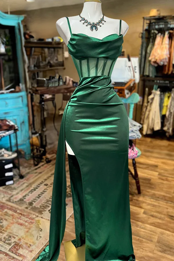 Elegant Slit Fitted Dress
