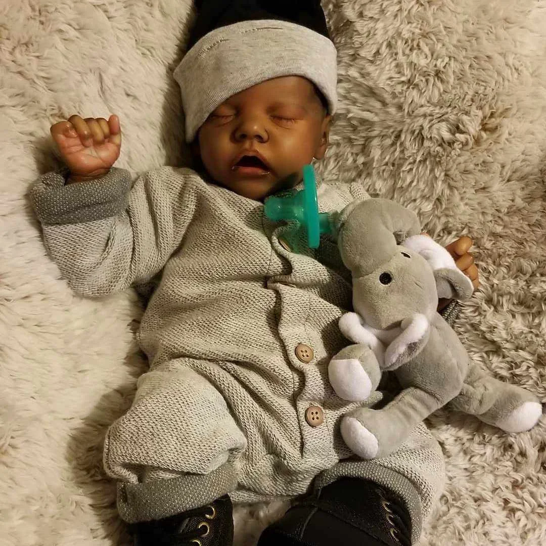 12'' Life Like African American Reborn Realistic Baby Hansen Full Silicone  Body Doll 2022 By Babiesprincess