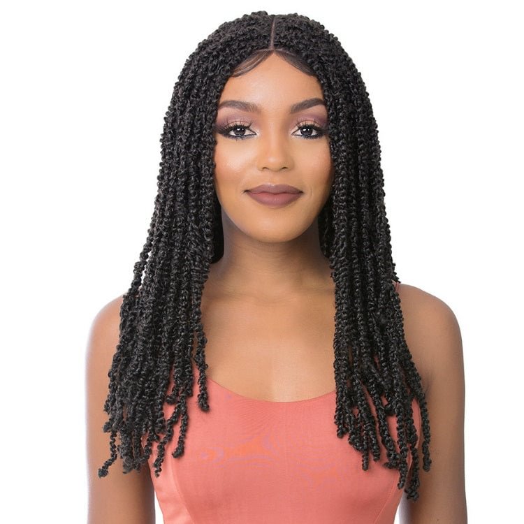 It's A Wig! Premium Synthetic Braided Lace Front Wig - St Water Wave Twist 24"