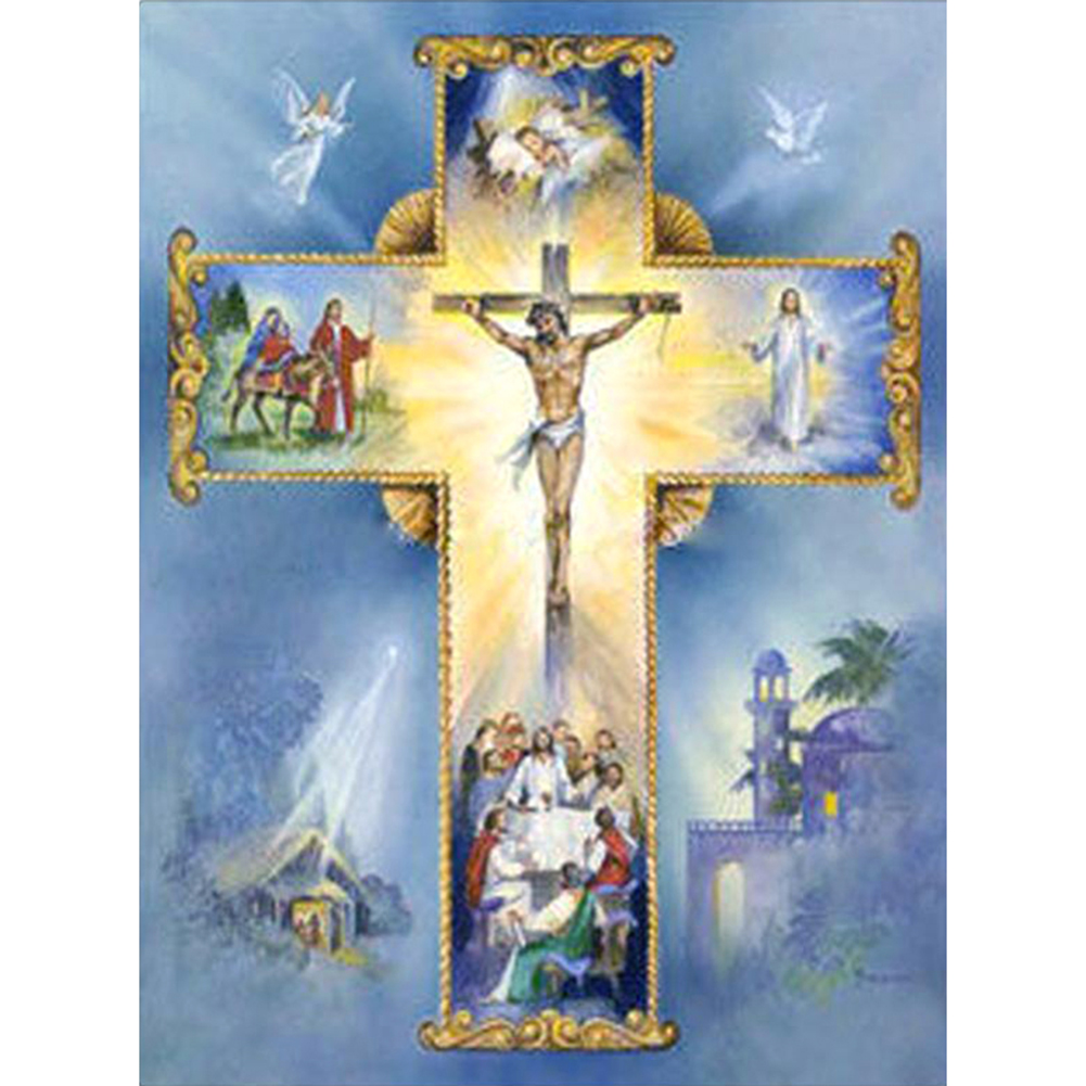 

Cross - Round Drill Diamond Painting - 40*50CM, 501 Original