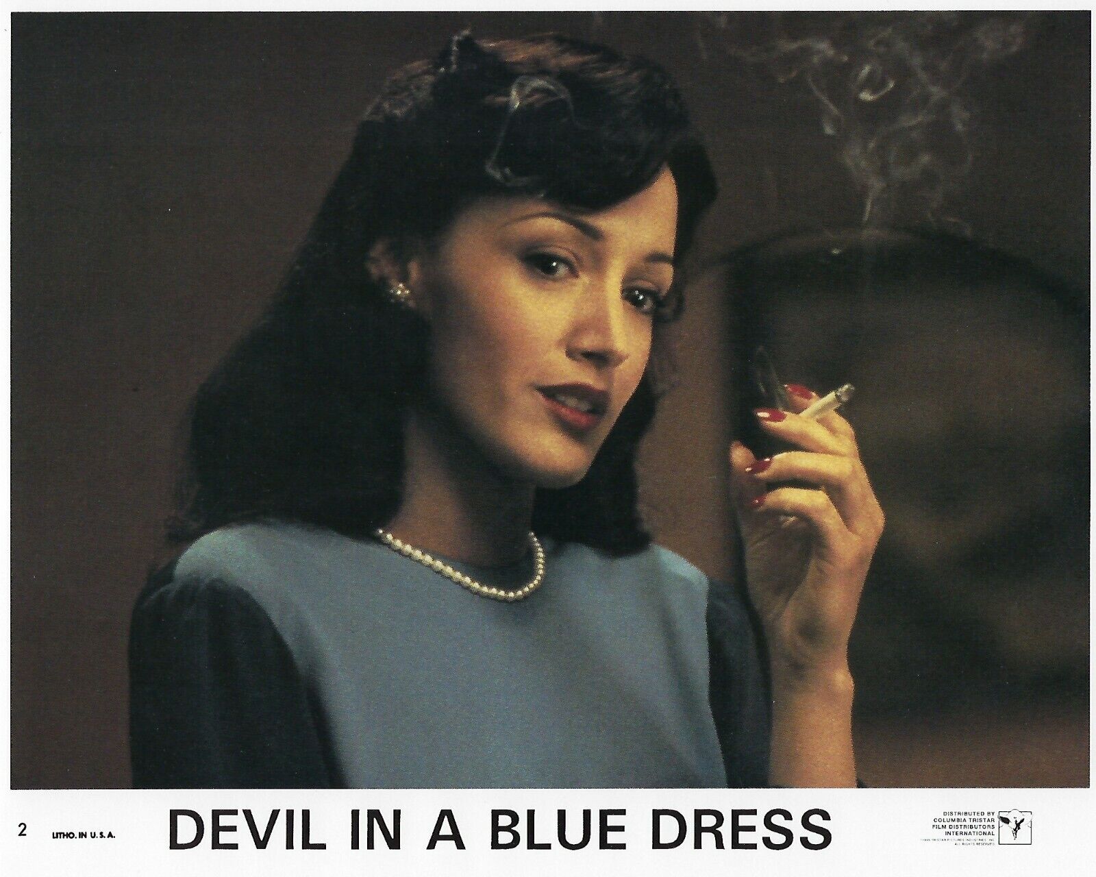 Devil In A Blue Dress Original 8x10 Lobby Card Poster Photo Poster painting 1995 Washington #2